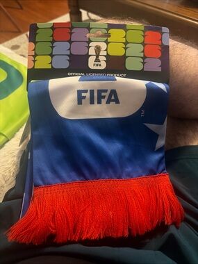 FIFA World Cup Blue and Red Supporter Scarf
